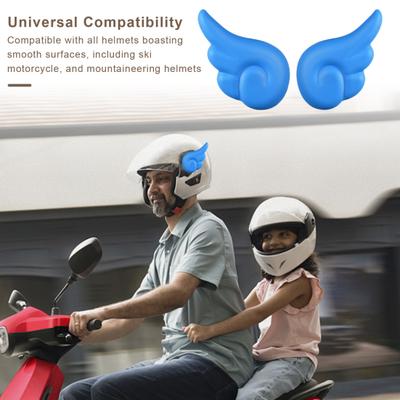 1 Paar selbstklebende Motorradhelm-Flügeldekoration, universell, für Radfahren, Roller, Fahrrad, Motorrad, Skateboard, Helm, dekorative Flügel, Helmzubehör