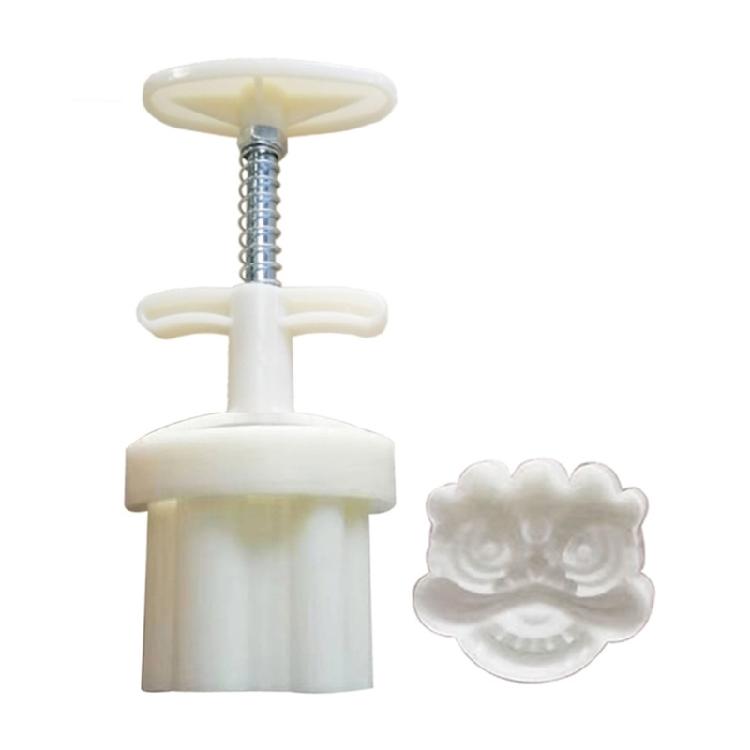 Lion Shaped Green Bean Cake Pastry Mold Plastic Material Mooncake Moulds for DIY 1