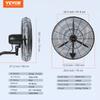 24" Oscillating Wall Mist Fan Metal 3 Speeds 115W