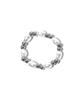 Ssy [3Set] Heart & Pearl Bead Ring