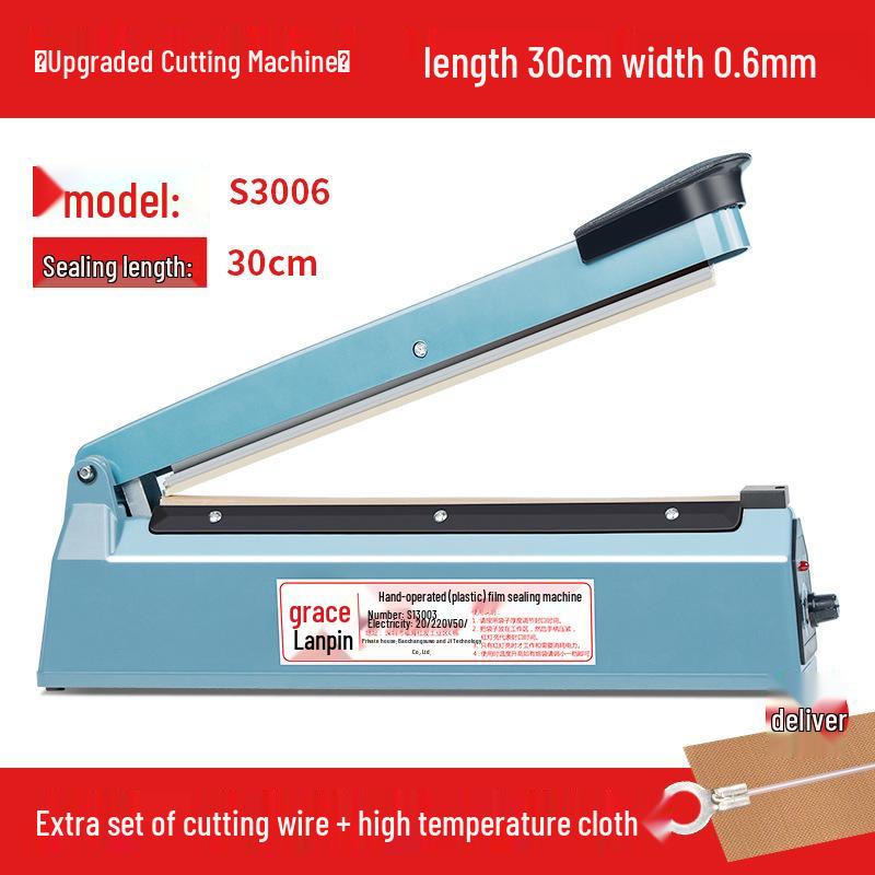 Compact Manual Heat Sealer for Mooncake, Tea, Kraft Paper, and Flat Plastic Bags