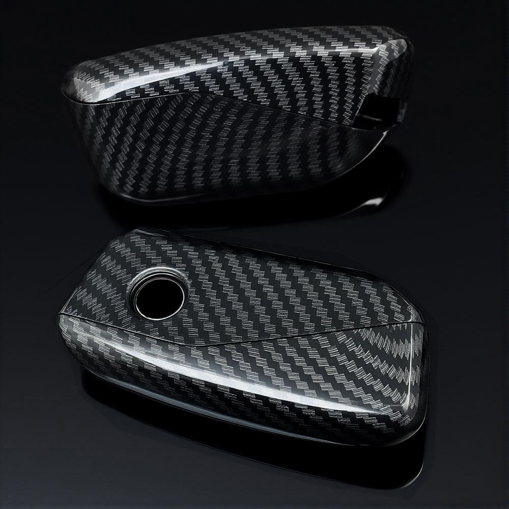 ABS Carbon Car Key Fob Cover Case Shell For BMW 530i 540i 550e 750e 740i 760i X1 X2 X5 X6 X7 M5 iX1 iX2 iX XM i5 i7 2024 2025