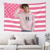 Lustiges Rosa Malachi Barton Wandteppich Heimdekoration Amerikanische Flaggen Wandkunst Wandteppiche Hintergründe Für Wohnzimmer x