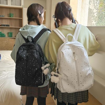 Schoolbag New Small Fresh Casual Backpack Primary School Junior High School Large Capacity Gypsy Star Middle School Student School Bag Versatile