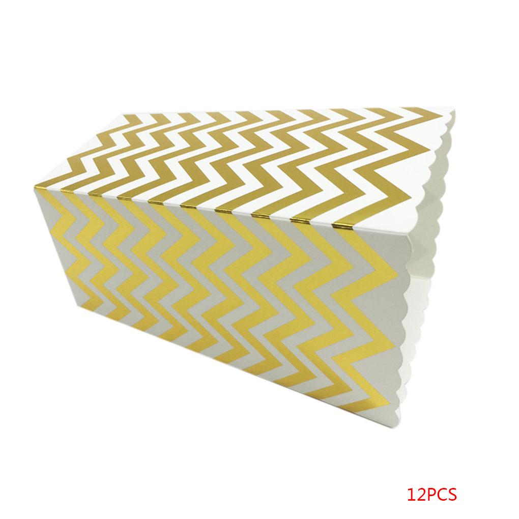 

12 шт. бумажные подарочные коробки для конфет и попкорна Sanck для декора свадебной вечеринки в честь рождения ребенка wave