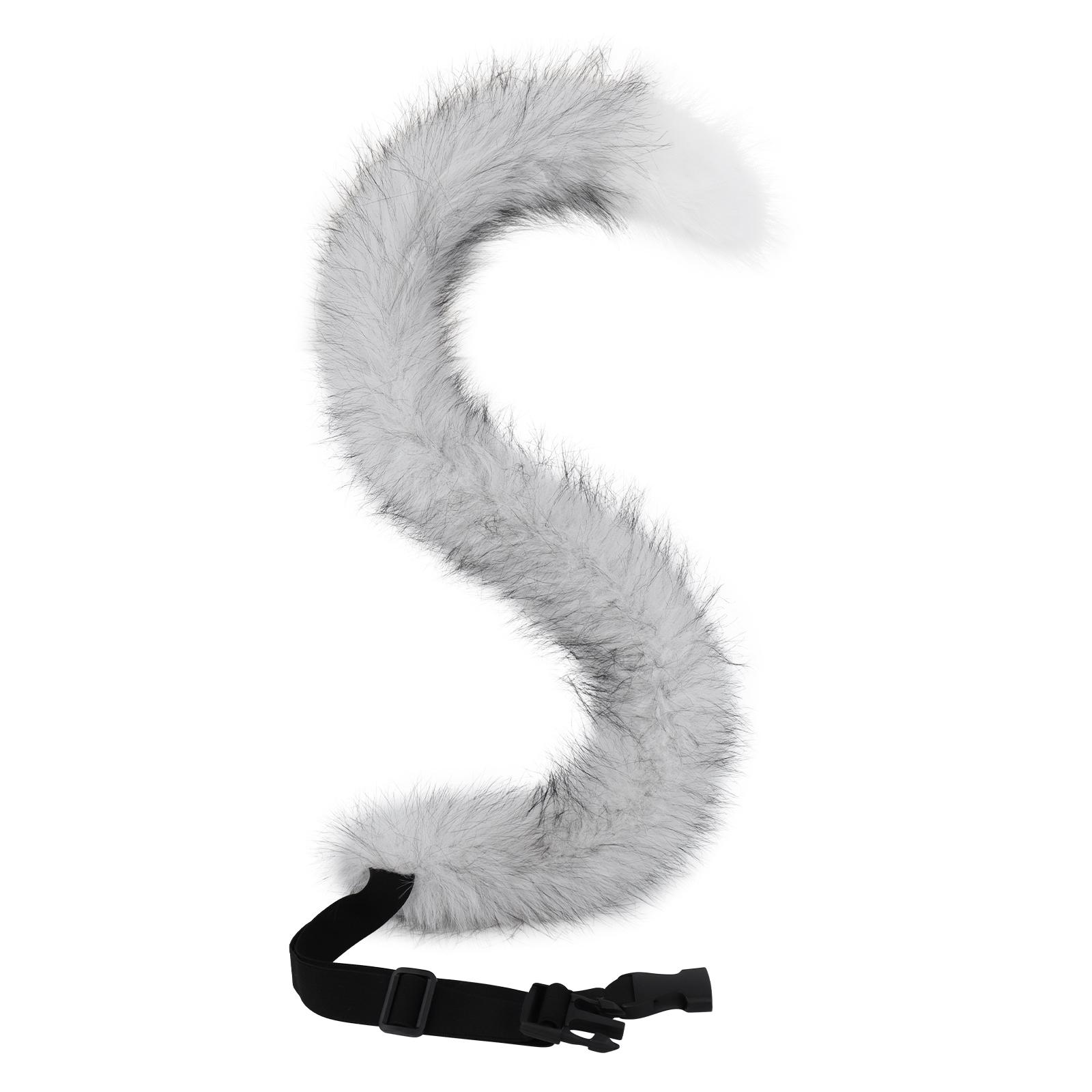 Nepbont Pluizig Dier Kattenstaart Lang Voor Halloween Cosplay Feest Kerstkostuum Accessoire one size