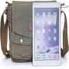 Bolsa Mensageiro Vintage Saco Militar Crossbody Bolsa de Ombro Bolsa Carteiro de Lona Múltiplos Bolsos Cabe iPad de 9,7 Polegadas Verde