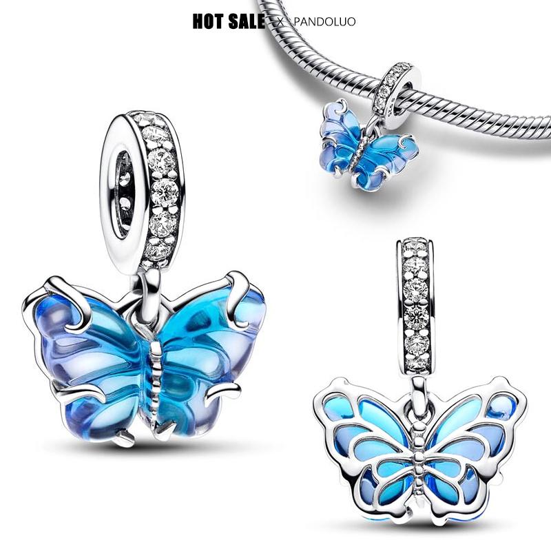 New In Christmas Dangle Charm Beads Fits Bracelet Bangle Necklace Rose Gold Pendant Women Luxury Diy Jewelry Party Festival Gift