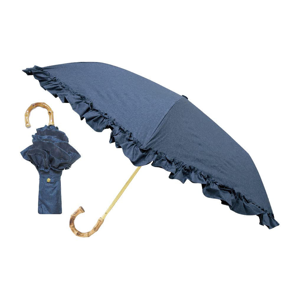 

Kamiojapan PT Полный Блэкаут Новый Волан NV 787018 Трехслойный Зонт/Джинсовый Стиль