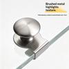Stainless Steel No Drill Glass Cabinet Door Pull Anti Slip Long Lasting Durable For Bathroom Kitchen Glass Cabinet Doors