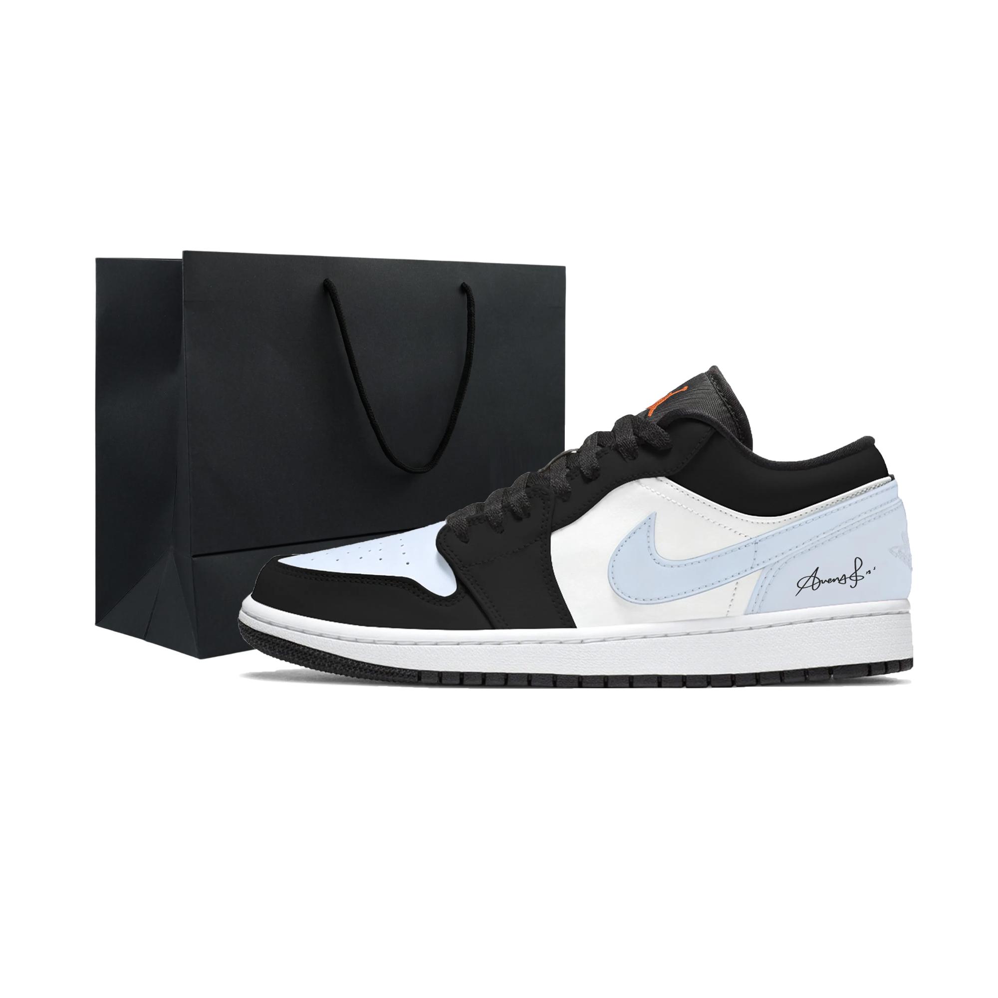 

Jordan Air Jordan 1 Cloud Foot, Maris Sal Sweetheart Low top Vintage Basketball Shoes Men s Black 553558-081(Team2267- ) 44.5