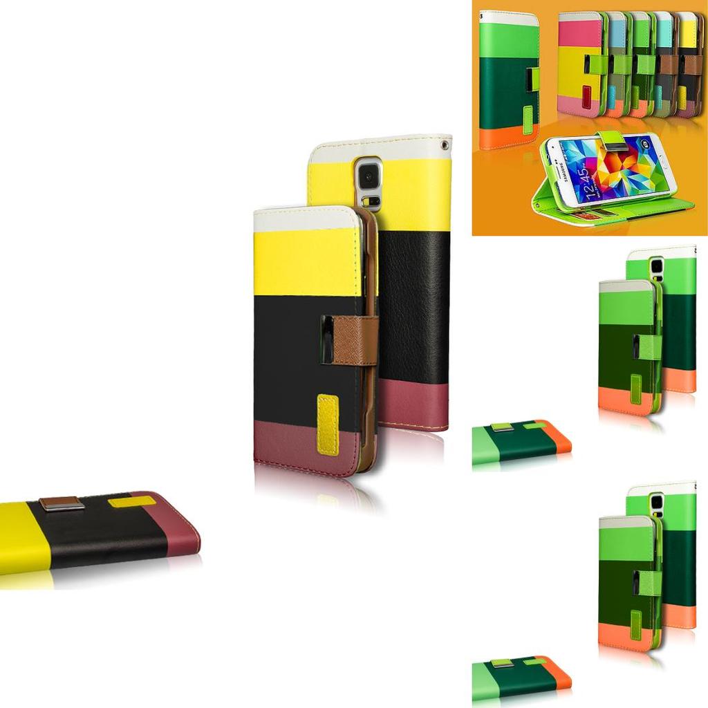 Samsung Wallet Phone Case With Card Slots Stand Pu Tpu Shockproof For Multicard Use