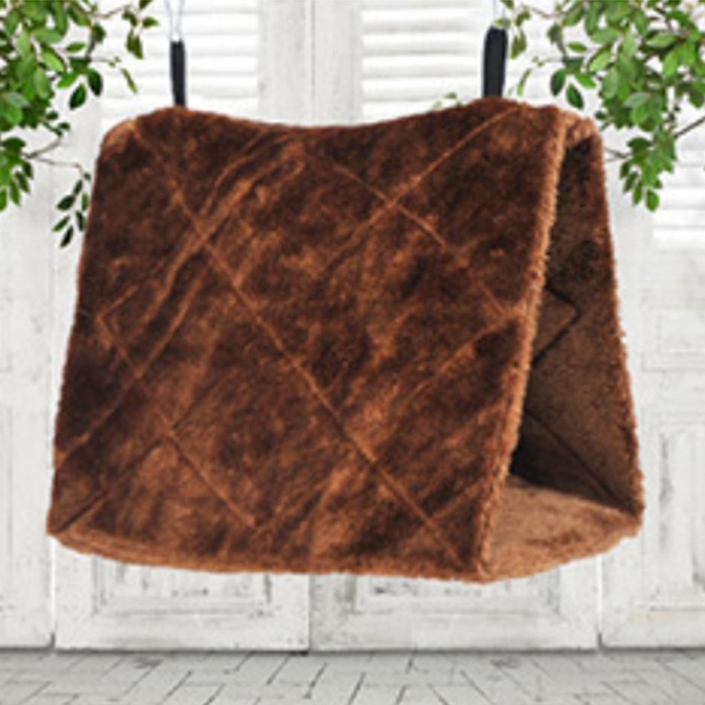 Warm Bird Parrot Nest Soft Plush Bird Parrot Hammock Warm Hanging Bed For Pet Cave Cage Hut Tent Toy House for Small Animals