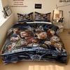 Supernatural Pattern Bedding Quilt Set Quilt Cover Pillowcase Home Birthday Gift(1 * Duvet Cover + 2 * Pillowcase, Without Core)