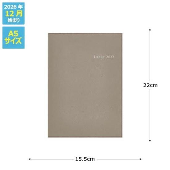 Takahashi Notebook 2027 A5 Weekly Desk Diary Casual 7 Warm Gray No. 437 (Starts December 2026)