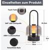 Lampe de table - NETTLIFE - LED portable rechargeable - Sans fil - Intensité 1800K-6500K - Noir