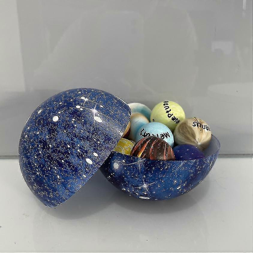 Solar System Cosmos Planet Set Resin Ornaments Kids Learning Game Toys