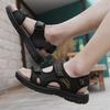 Fashion Men's Sandals Summer Genuine Leather Beach Sandals Classic Men's Casual Shoes Wading Slippers Outdoor Sneakers Zapatillas Male