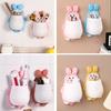 Wall Rabbit Storage Box Wall Mounted Cartoon Rabbit Storage Rack Waterproof Toothbrush Organizer for Kitchen Bathroom Makeup Tools