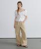 Peulibeo07 Ruffle Off Tie Blouse [Frsp07Bl04]_Ivory