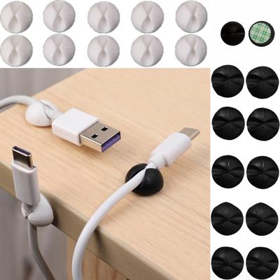 10 ks Kabelové spony na palubní desku auta Organizér na kabel Nabíječka Držák kabelu pro automatické USB nabíjení Tablet Příslušenství do interiéru auta