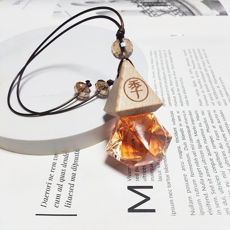 All Seasons Zen Tea Car Aromatherapy Pendant - Long-Lasting Fragrance for Rearview Mirror