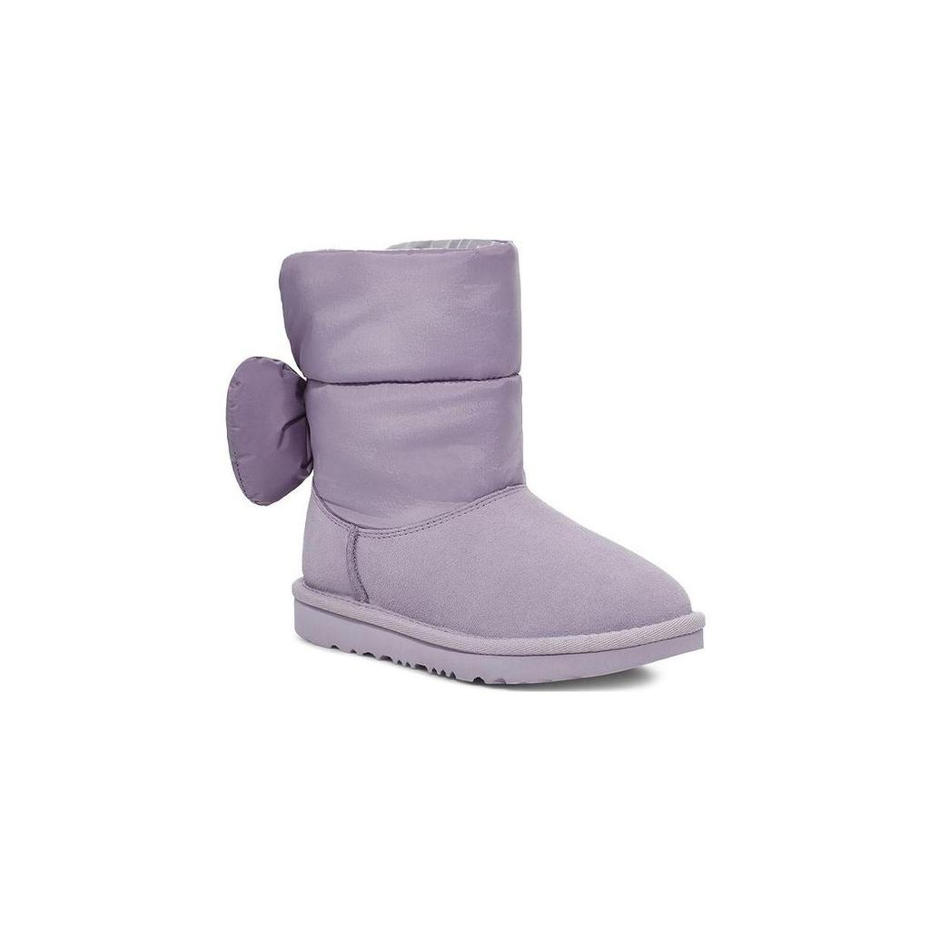 UGG Classic Novelty Fashion Bow Mid-Calf Snow Boots Kids Snow Boots Lavender 1130756T-JGL