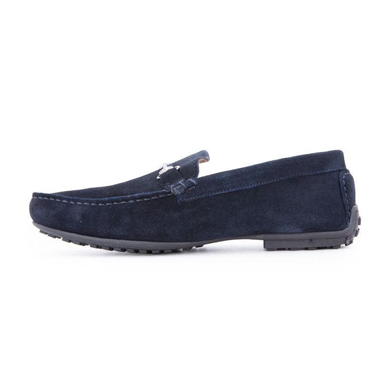 Suede Moccasins with Metal Detail Men PIERRE CARDIN