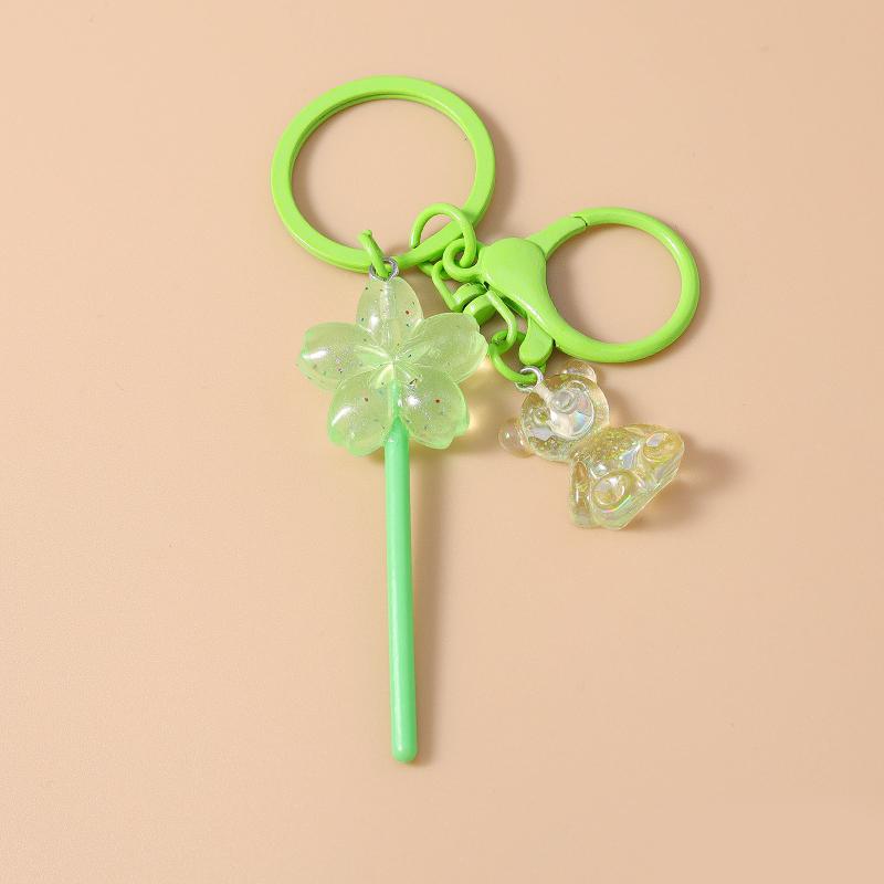 Cute Resin Candy Lollipop Keychain Mini 3D Simulation Food Key Rings for Women Girls Handbag Pendant DIY Kids Jewelry Gifts