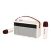 WOPOW Portable KTV Speaker with Dual Wireless Microphones CN plug (adapter included)