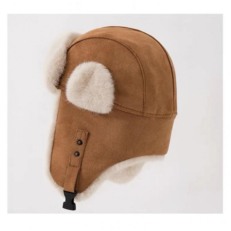 Lei Feng hat imitation suede ear protection winter warm hat men's cycling windproof and cold Northeast thickened versatile