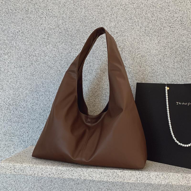 

Простая женская сумка для通勤, зимняя, высокого класса, новая, универсальная, на плечо, из мягкой кожи, сумка-тоут, большой вместимости, подмышечная сумка