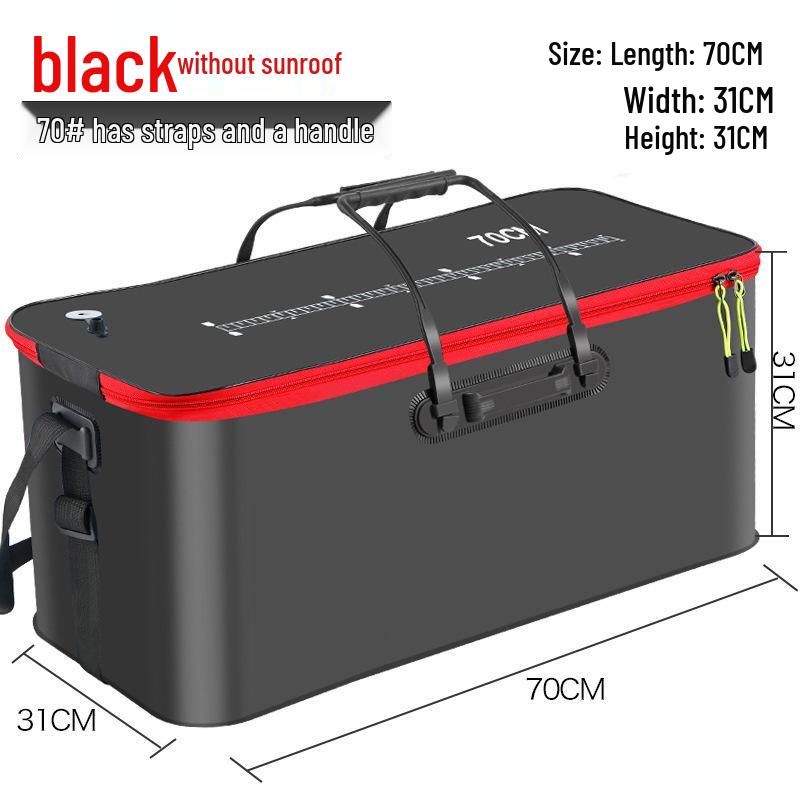 Foldable EVA Fishing Bucket with Fish Protection and Multi-Purpose Design