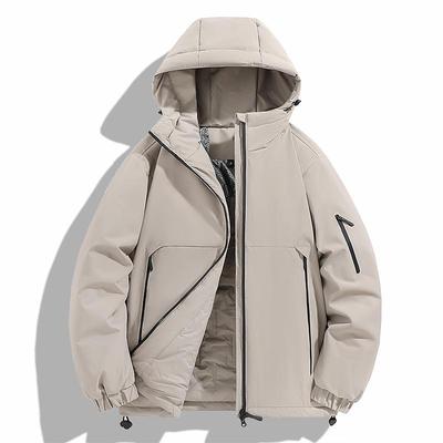 Veste à capuche doublée de graphène pour homme en hiver: Chaud, Épais, Coupe ample pour les sports de plein air