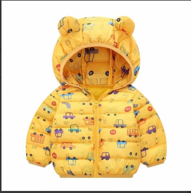 Kinder Cartoon Daunen Baumwolljacke für Herbst & Winter - Leichte Jungen & Mädchen Klein/Mittel Mäntel