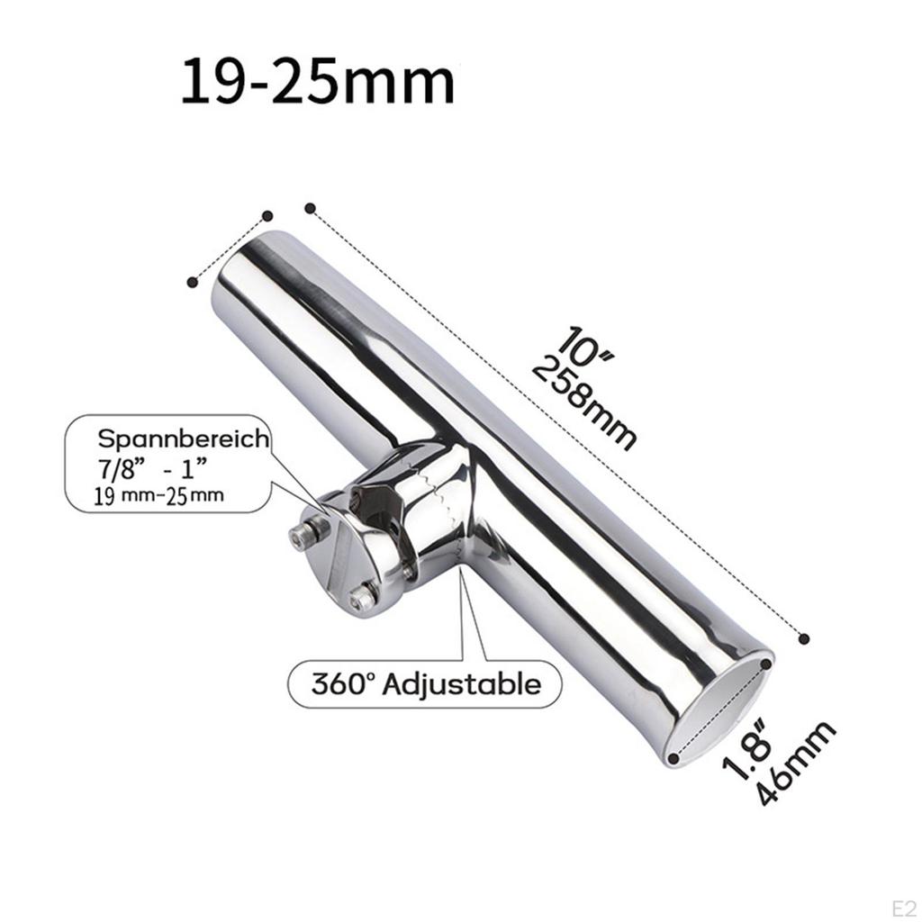 Regulowany uchwyt na wędkę do łodzi z bezpiecznym mocowaniem zaciskowym