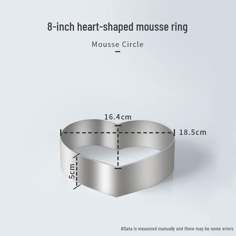 OEING Hög ringform för mousse i rostfritt stål