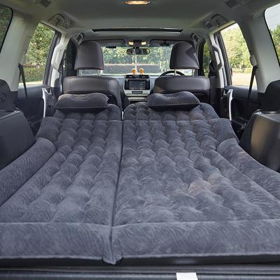 Colchón para coche asiento trasero cama inflable portátil de doble uso todoterreno SUV maletero multifuncional flocado camas de aire Camping