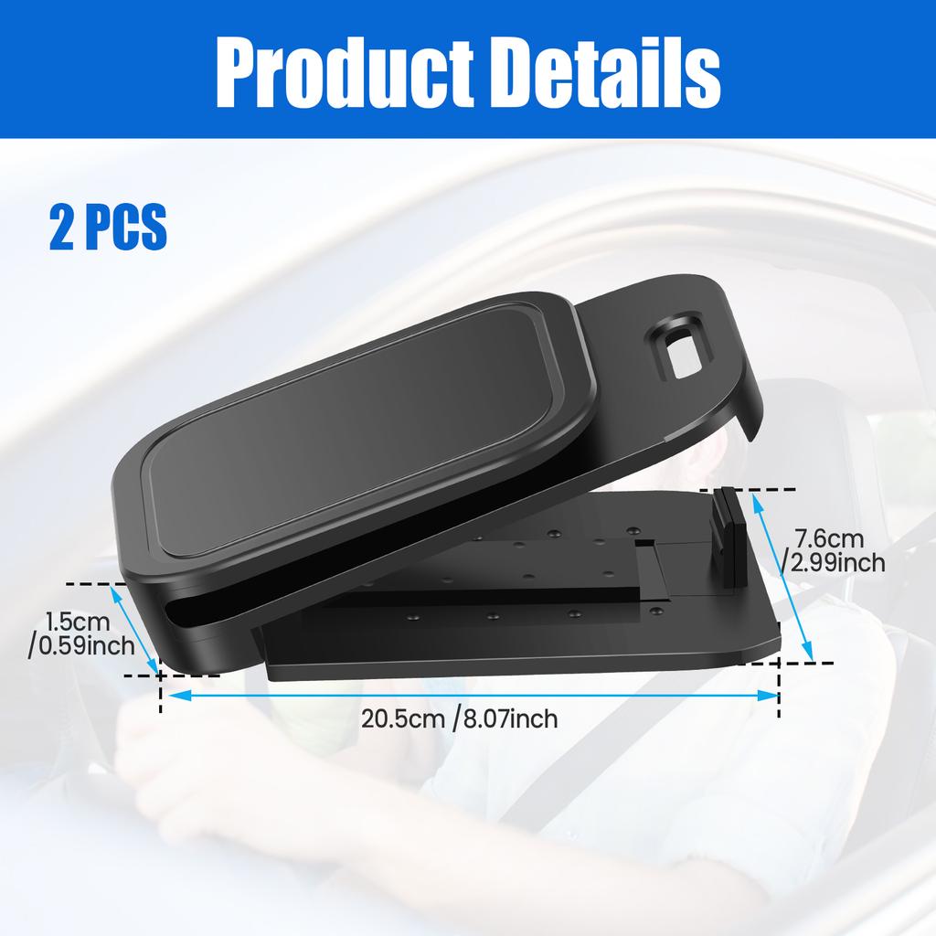 2Pcs Car Seatbelt Adjuster Plastic Waterproof Car Seatbelt Regulator Easy To Install Seatbelt Adjusting Device Car Safe Fixing