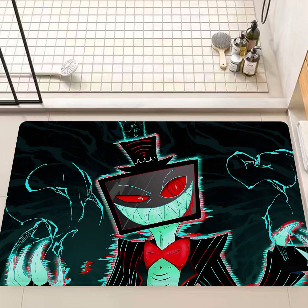 Vox Hazbin Hotel Anime Door Mat Kids Room Bedroom Decoration Balcony Anti-Slip Doormat Living Room Doormat Area Rug