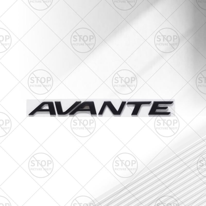 Car Sticker For AVANTE Lettering Logo 3D Decal Grille Body Decoration Badge Rear Trunk Emblem Decor Accessories