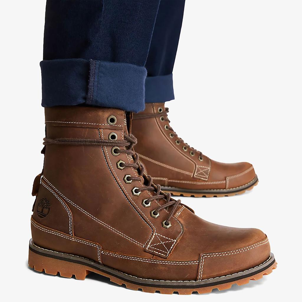 [Timberland] Earthkeepers Original Leather Waterproof Walker Boots [15551-BROWN]