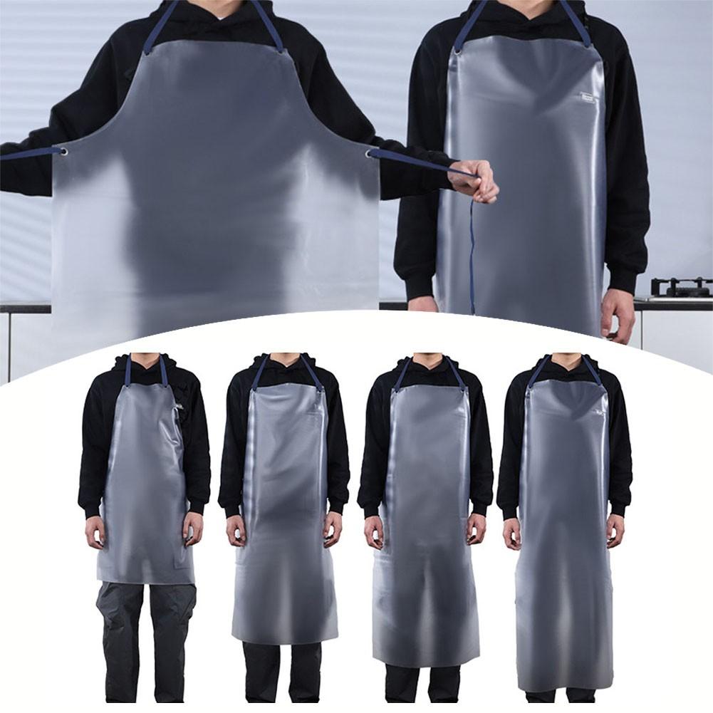 Housework Clean PVC Apron Kitchen Baking Cooking Anti-Oil