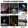 60W Bright Flashlight USB Rechargeable LED Flashlight High Power Strong Light Rechargeable Light 4 Modes Built In Battery