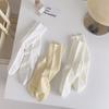 Female Summer Solid Color Breathable Anti Pilling Boneless Moon Tube Stack Socks