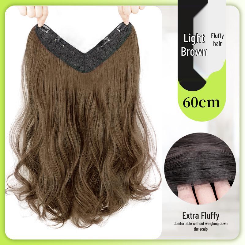 Long Curly Hair Wig Extension – Seamless, Voluminous, and Invisible for Women