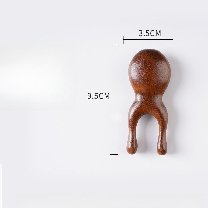 1pcs Golden Sandalwood Scalp Massage Comb Set Anti-Static Wooden Comb for Head Relaxation & Daily Hair Care