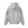 Mens Oversized Distressed Hooded Zip-Up Sweatshirt Streetwear Cotton Pullover Fall Casual Jacket