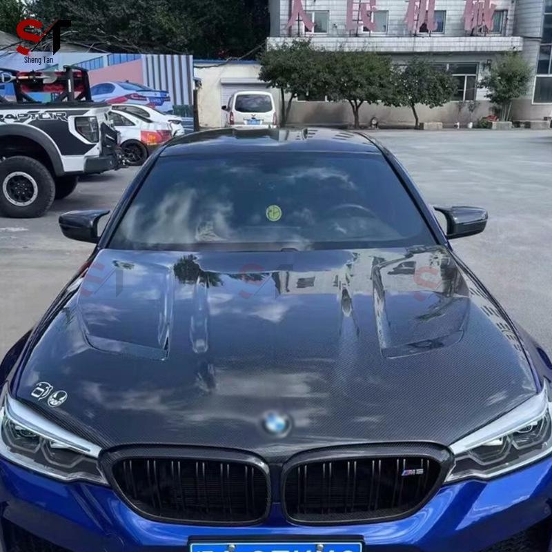 BMW M5 F90 G30 G38 Carbon Fiber Engine Hood Cover Body Kit