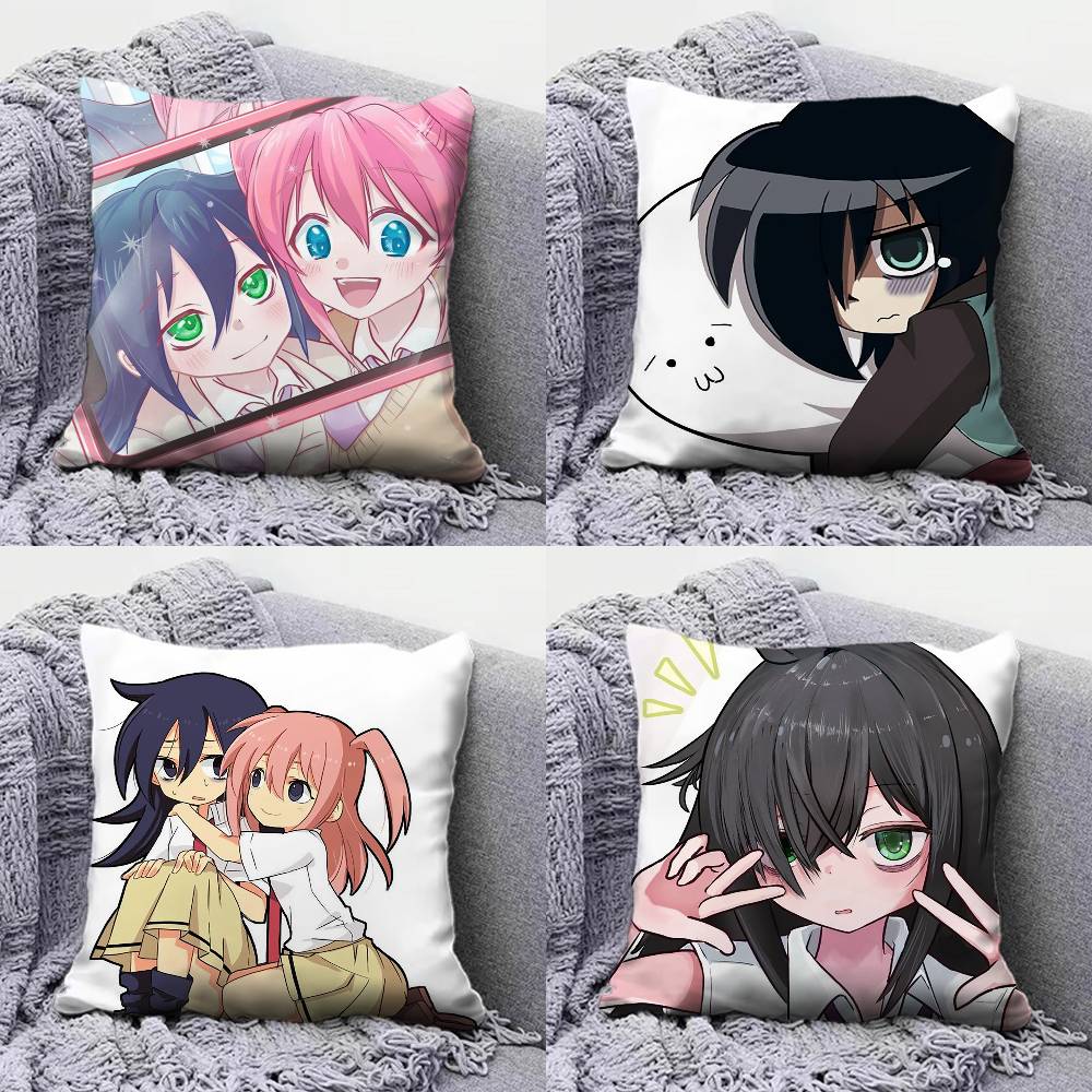 Watamote Tomoko Kuroki Home Sofa Cushion Covers and Aecorative Custom Pillow Covers